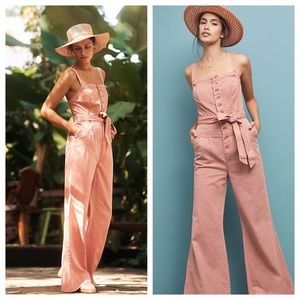 Anthropologie Pink Jumpsuit